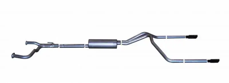 Instant Buy Gibson Throtl 04-10/21-24 Nissan Titan LE 5.6L 2.5in Cat-Back Dual Split - 68200B 68200B