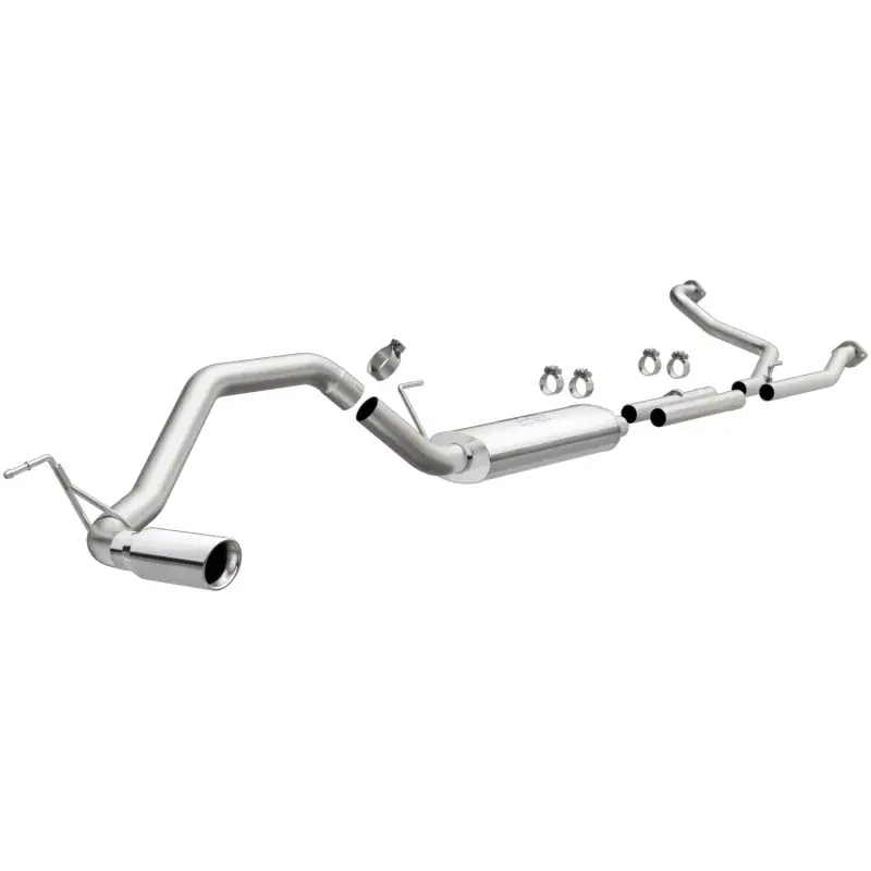 Fresh Stock Magnaflow Throtl CatBack 07-15 Nissan Titan V8 LGAS/LFLEX Single MF Polished - 19421 19421