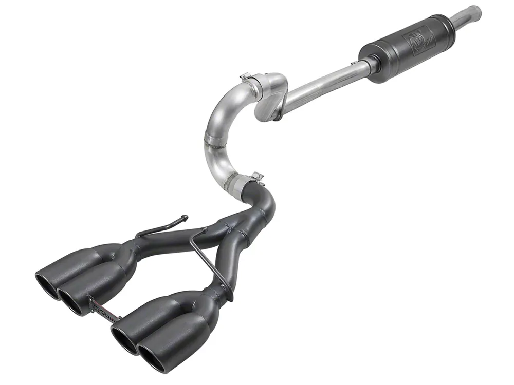 AFE Throtl Rebel Series 2.5in. 304 SS C/B Exhaust System 2018 - 49-38071-B 49-38071-B Trending