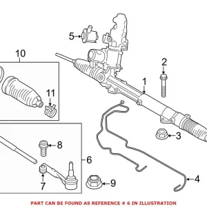 Genuine BMW 32106863857 - Steering Tie Rod Assembly (Left) Luxury