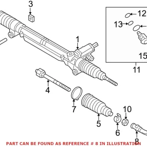 Genuine VW/Audi 8K0422818B - Steering Tie Rod End (Right Outer) Buy Online