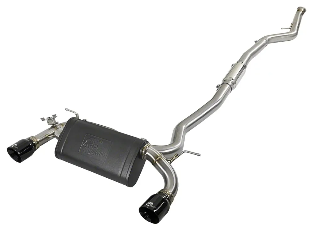 Weekend Sale AFE Throtl MACH Force-Xp 3in 304 SS Cat-Back Exhaust w/ Black - 49-36340-B 49-36340-B