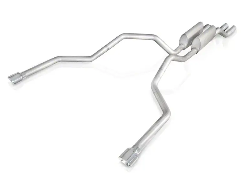 Discount Stainless Works Throtl 2004-08 F150 5.4L Exhaust 2-1/2in Chambered Mufflers Under - 08F150TDUB 08F150TDUB
