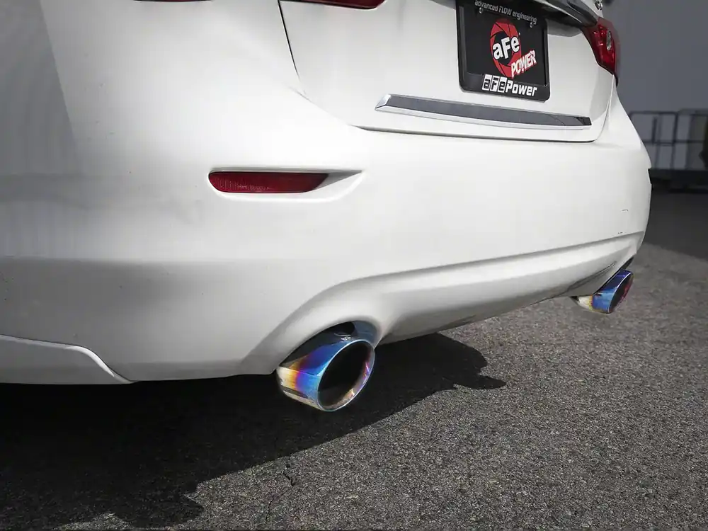 AFE Throtl Takeda 2.5in 304 SS Axle-Back Exhaust w/ Blue Flame - 49-36130NM-L 49-36130NM-L Genuine